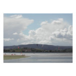 Kite Surfers. Nice scenic view. Custom Invites