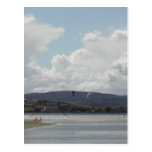 Kite Surfers. Nice scenic view. Post Card