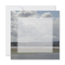 Kite Surfers. Scenic view. Personalized Invite