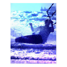 Kite Surfing Postcard