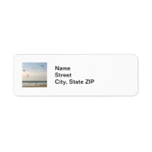 Kite Surfing Return Address Label