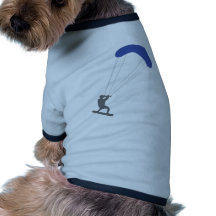 Kiteboarder Dog T Shirt