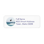 Kiteboarding Jump Mailing Label