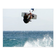 Kiteboarding Jump Postcard