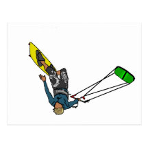 kitesurfer post card