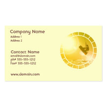 Kitesurfer Silhouette Business Card