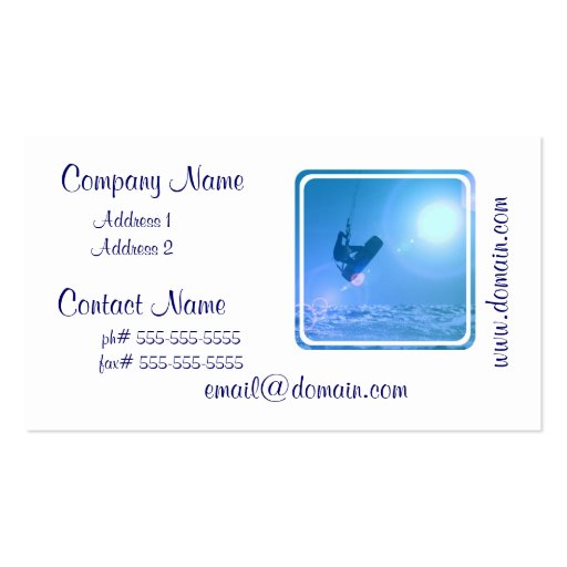 Kitesurfing Air Business Cards