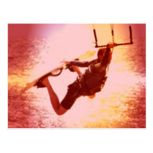 Kitesurfing Grab Postcard