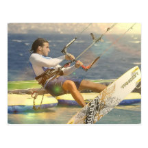Kitesurfing Postcard
