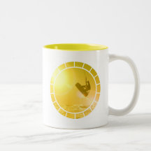 Kitesurfing Silhouette Coffee Mug
