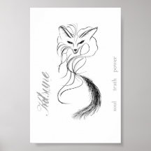 Kitsune - the spirit of the fox print