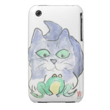 Kitten and Frog iPhone 3 Covers