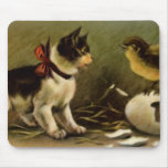 Kitten & Chick Easter Mousepad