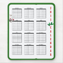 Kitten Christmas 2011 Calendar Mousepad