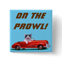 Kitten in a Red Convertible