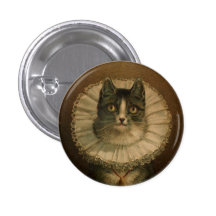 Kitten in an Elizabethan ruff Buttons