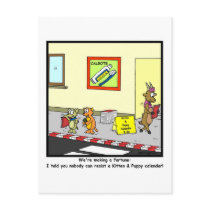 Kitten & Puppy Calendar Cartoon Postcards