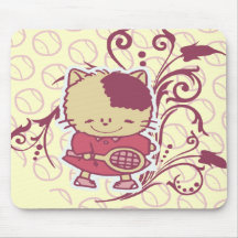 Kitten Tennis Tshirts and Gifts Mousepads