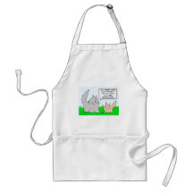 Kitten's dad got stuck in a tree. apron