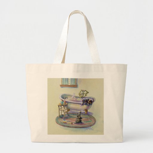 KITTENS in the BATHTUB by SHARON SHARPE Bags