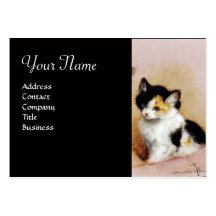 KITTENS Waking up Business Card Template