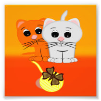 Kittens With Yarn Art Photo