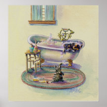 KITTENSin la BAIGNOIRE par SHARON SHARPE Affiche