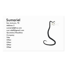 Kitty Card. Business Card Templates