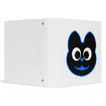 Kitty Cat Blue Binder