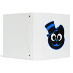 Kitty Cat Blue Hat copy Vinyl Binder