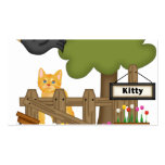 Kitty Cat In the Garden Business Card