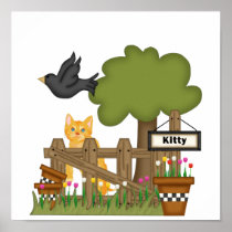 Kitty Cat In the Garden
