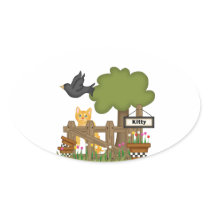 Kitty Cat In the Garden