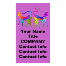 KITTY CAT KATZ BUSINESS CARD - GIFT TAG