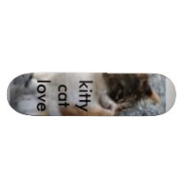 kitty cat love skateboard skateboards