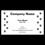 Kitty Cat Paw Prints business cards