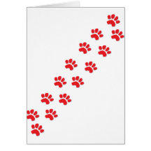 Kitty Cat Paws Greeting Cards
