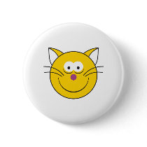 Kitty Cat  Smiley Face Buttons