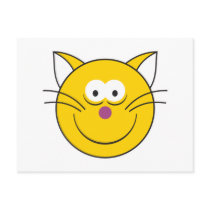 Kitty Cat  Smiley Face Postcards