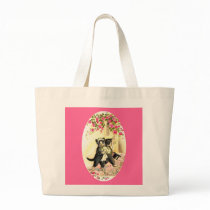 Kitty Cat Wedding Canvas Bags