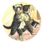 Kitty Cat Wedding stickers