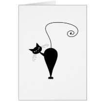 Kitty fantaisie noir 5 carte