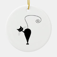 Kitty fantaisie noir 5 décoration pour sapin de noël