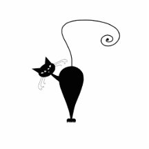 Kitty fantaisie noir 5 photo en relief