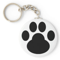 Kitty Gogo Pawprint Keychain