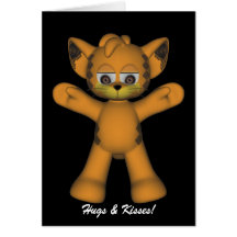 Kitty Hugs N Kisses Card