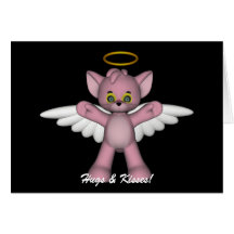 Kitty Hugs N Kisses Card
