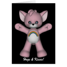 Kitty Hugs N Kisses Card