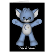 Kitty Hugs N Kisses Card