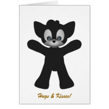 Kitty Hugs N Kisses Card